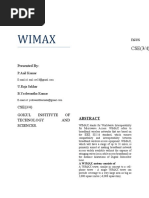 Wimax: Nces CSE (3/4)