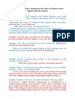 SCRIPT of The Topic: Enumerate The Lines of Evidences That Support Plate Movement