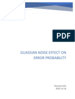 Guassian Noise Effect On Error Probability: Masood Salik BSEE-14-18