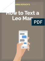 Leo Man Secrets How To Text A Leo Man