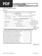 Sol3e Preint U2 Progress Test A