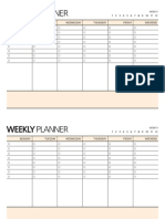 1-2 Peach Weekly Planner