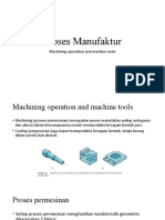 Proses Manufaktur: Machining Operation and Machine Tools