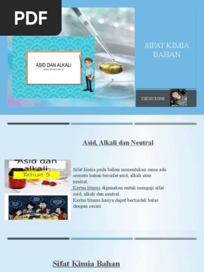 Sifat Kimia Bahan Pdf