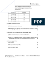 Statistics 2 Worksheet