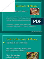 Unit 9 - Functions of Money