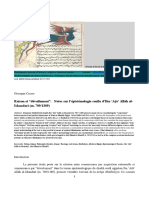 Raison Et "Dévoilement". Notes Sur L'épistémologie Soufie D'ibn A Ā' Allāh Al-Iskandarī (M. 709/1309)