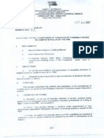 Guidelines in the acceptance of assets in deed of donations in favor of PNP