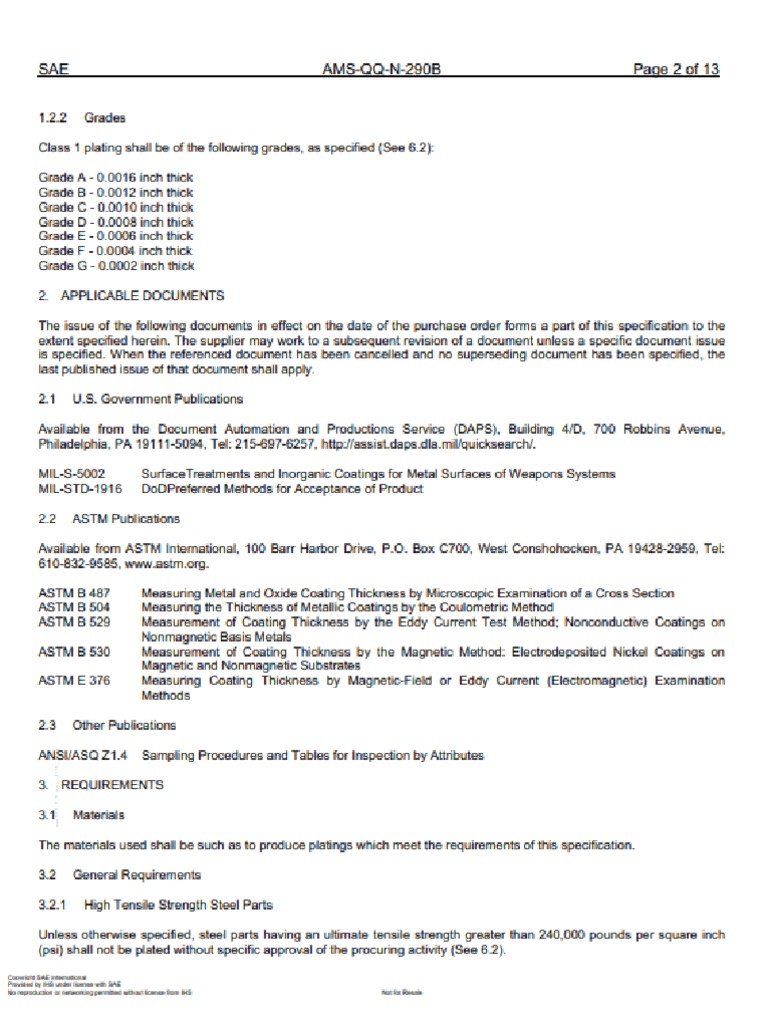 Qq N 290 Specification