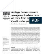 Strategic Human Resource Management Wher