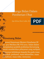 Kewenangan Bidan Dalam Pemberian Obat