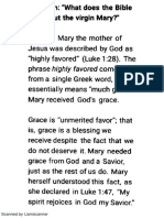 What Bible Says About Mary