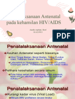 Penatalaksanaan Antenatal Pada Kehamilan HIV/AIDS: Amelia Septiani, Sked G1A219013