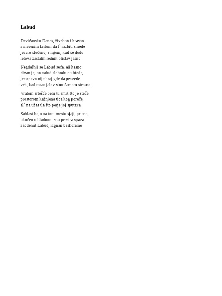 Malarme Labud | PDF