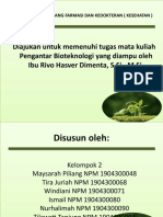 Bioteknologi Di Bidang Farmasi Dan Kedokteran (Kesehatan) Kelompok 2