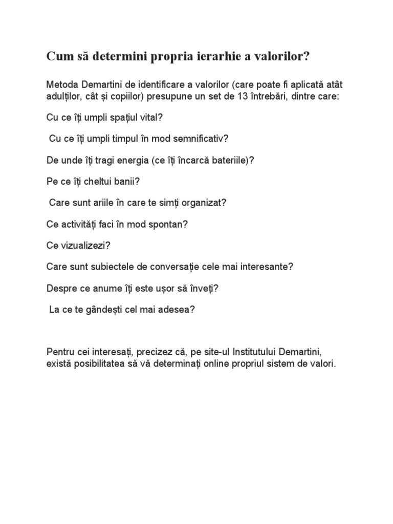 Metoda Demartini | PDF