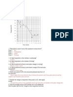 Graph Analysis of Heating Curve Phase Changes