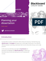 Planning Your Dissertation: My Learning Essentials