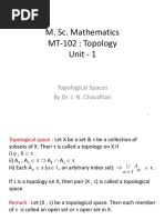 M. Sc. Topology