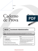 Caderno de Prova: M101 Assistente Administrativo