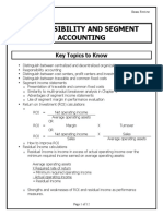 Responsibility and Segment Accounting ER
