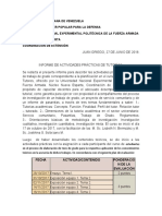 Informe de Actividades Prácticas de Tutorías.