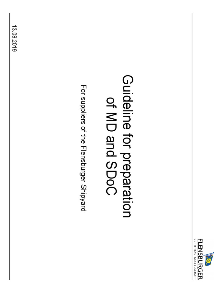 Guideline MD SDoC IHM | PDF