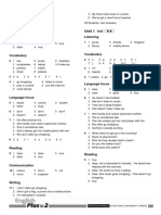 Graded Tests Answer Key