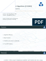 Data Structure and Algorithms (CO2003) : Chapter 2 - Algorithm Complexity