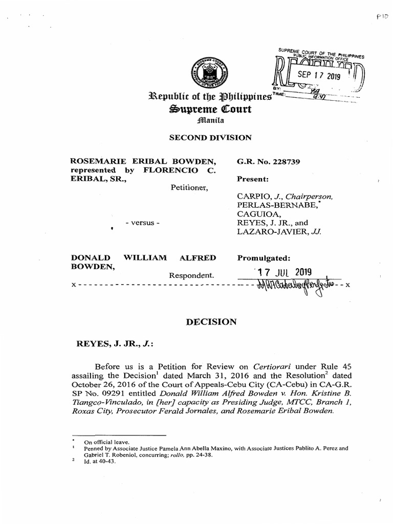 3 Bowden vs. Bowden PDF Certiorari Demurrer