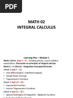 CALCULUS 2 - MODULE 1 - Lessons 1 4