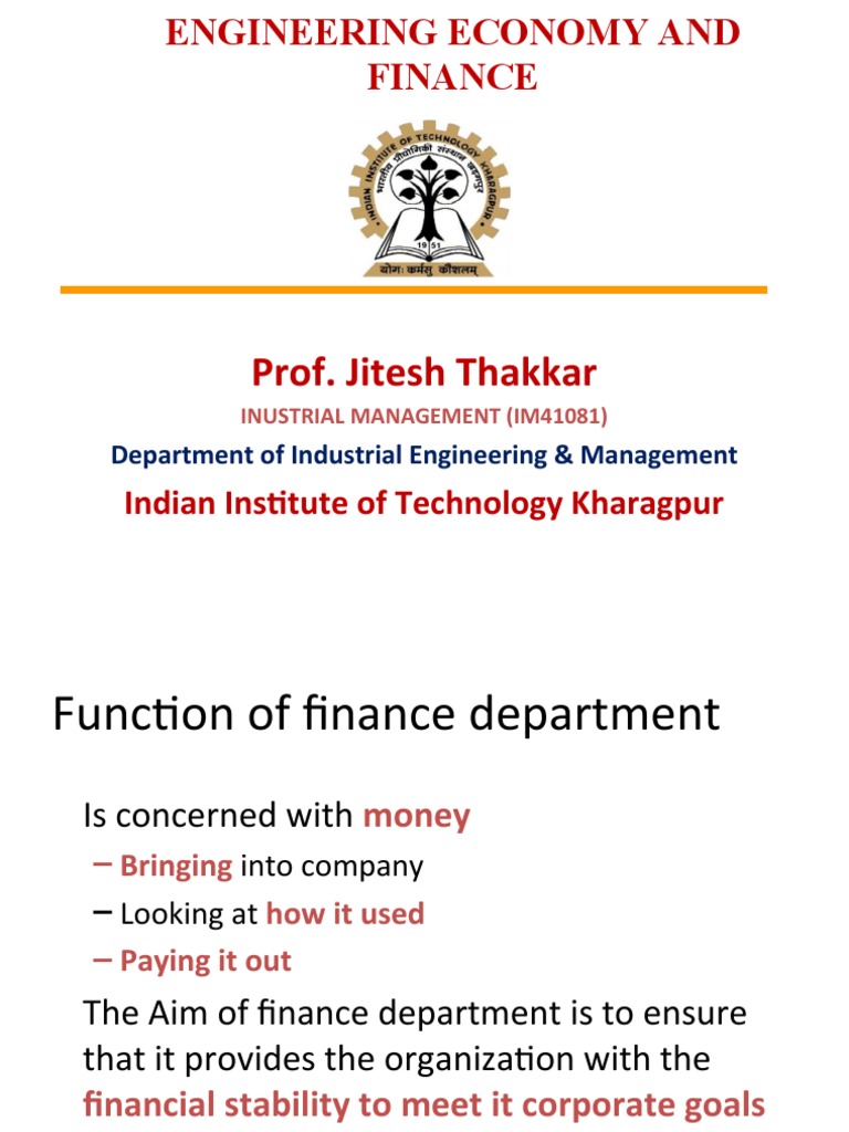 Finance Department Functions Overview | PDF | Net Present Value ...