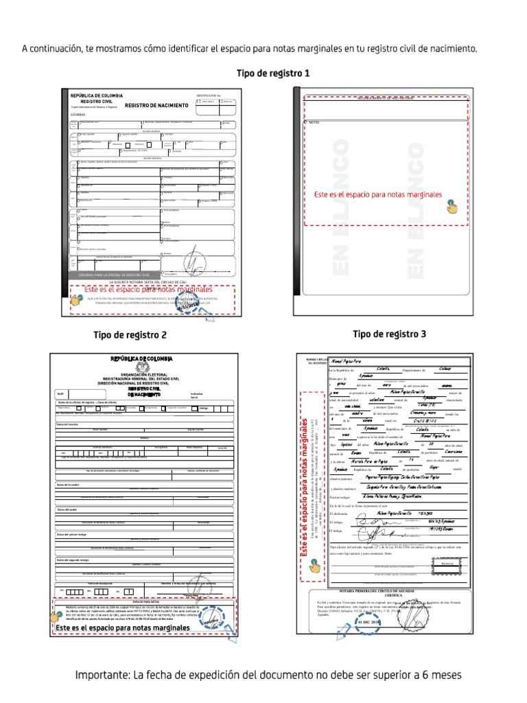 Notas Marginales en Registro Civil | PDF | Derecho Civil (Common Law)