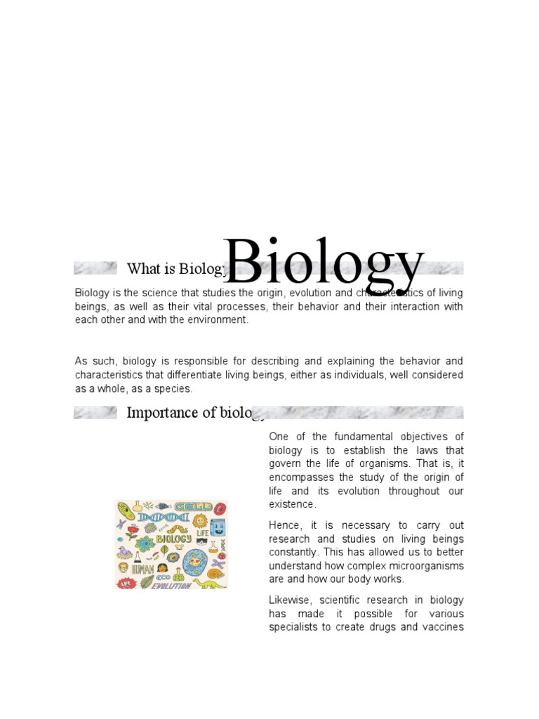 Biology | PDF | Biology | Life