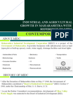 Contemporary Issues: Industrial and Agricultural Growth in Maharashtra With Reference To Midc