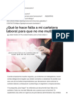 ¿Qué le hace falta a mi cartelera laboral para que no me multen_ - Greidy Rivero