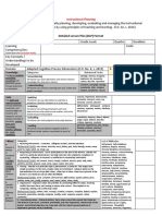 Detailed Lesson Plan (DLP) Format: Instructional Planning