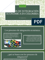 Análisis de Integración Económica en Colombia