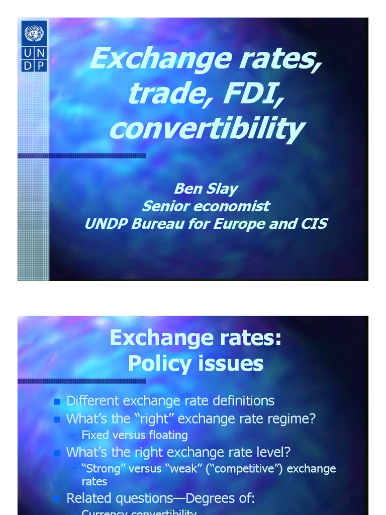 Understanding Exchange Rate Regimes and Convertibility | PDF ...