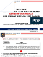 Bahan Implikasi RUU SDA - Badan Geologi 4 September 2019