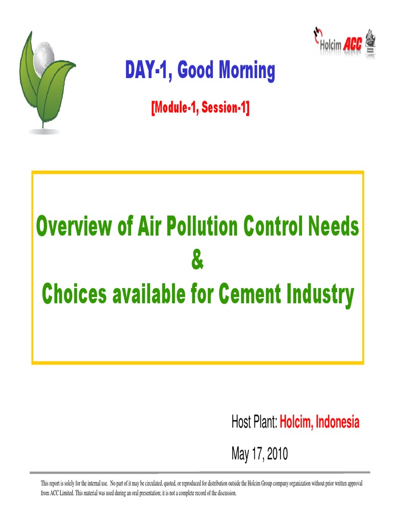 Air Pollution Control in Cement Industry | PDF | Cement | Smog