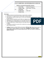 College of Computing and Information Sciences: Midterm Assessment Spring 2021 Semester