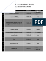 JADWAL KEGIATAN PRA UJIAN SEKOLAH