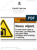 1.0 BoXZY Safe Use