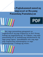 Hudyat Sa Pagkakasunod-Sunod NG Mga Pangyayari at Iba Pang Panandang Pantalakay