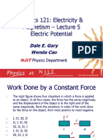 Physics 121: Electricity & Magnetism - Lecture 5 Electric Potential