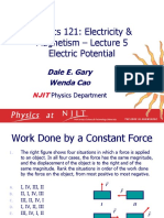 Physics 121: Electric Potential in Uniform Electric Fields