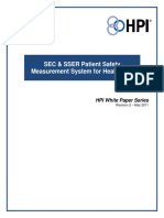 SEC & SSER Patient Safety Measurement System For Healthcare: HPI White Paper Series