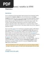 Creating Dummy Variables in SPSS Statistics
