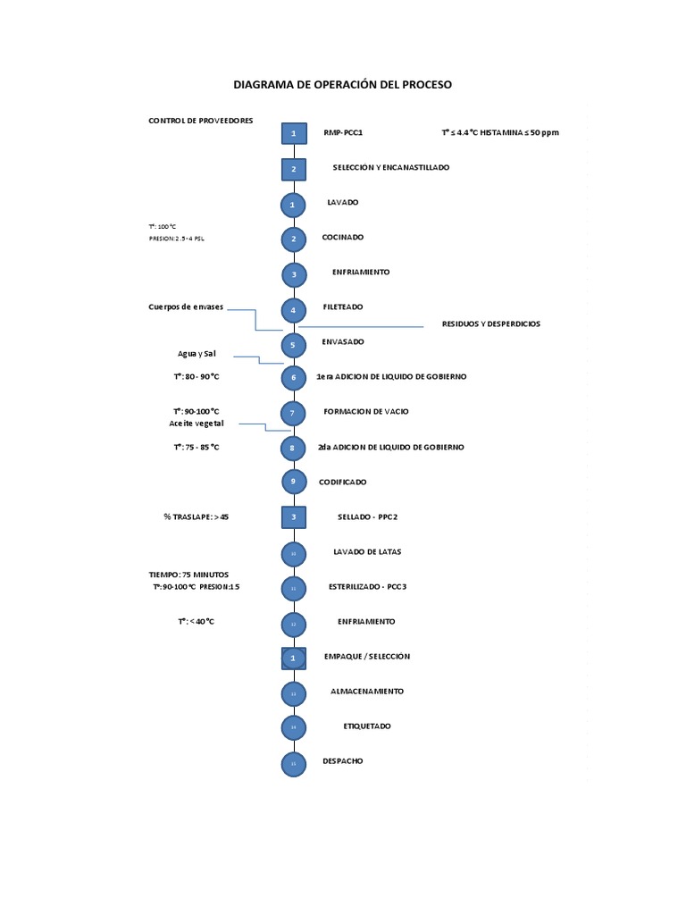 Diagrama de Operaciones del Proceso DOP | PDF | Sustancias químicas ...